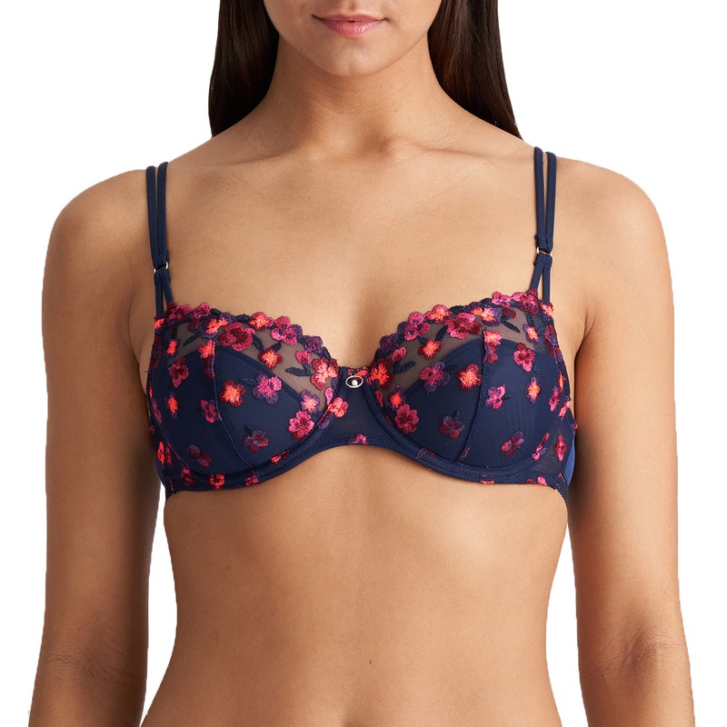 Marie Jo Nathy Balcony Seamed Padded Underwire Bra (0102485) – Water Blue