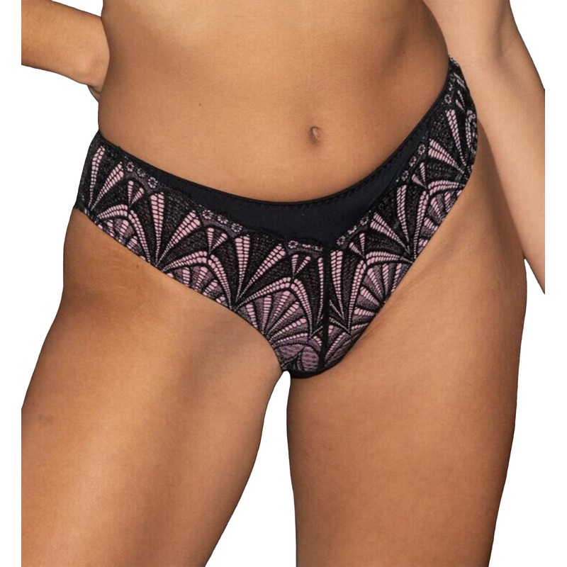Pour Moi New Romance Bikini Brief (184012) – Black/Rose