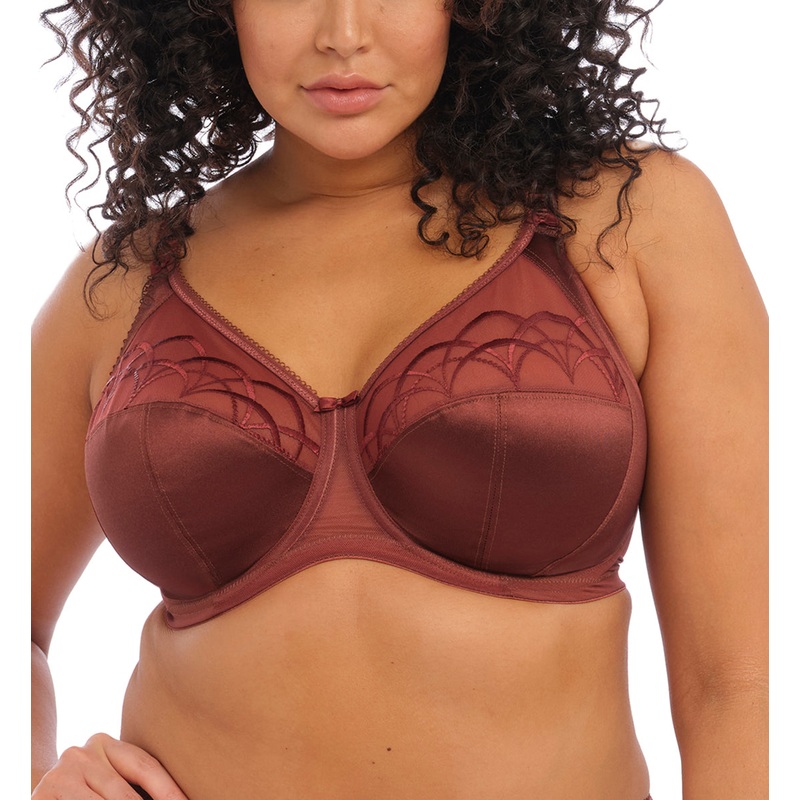 Elomi Cate Embroidered Full Cup Banded Underwire Bra (4030) – Dark Copper