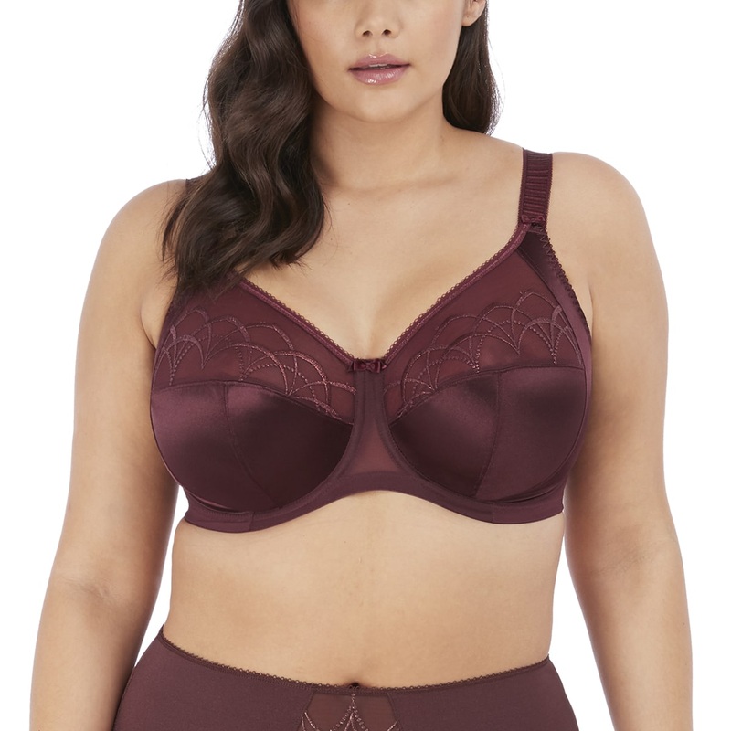 Elomi Cate Embroidered Full Cup Banded Underwire Bra (4030) – Raisin