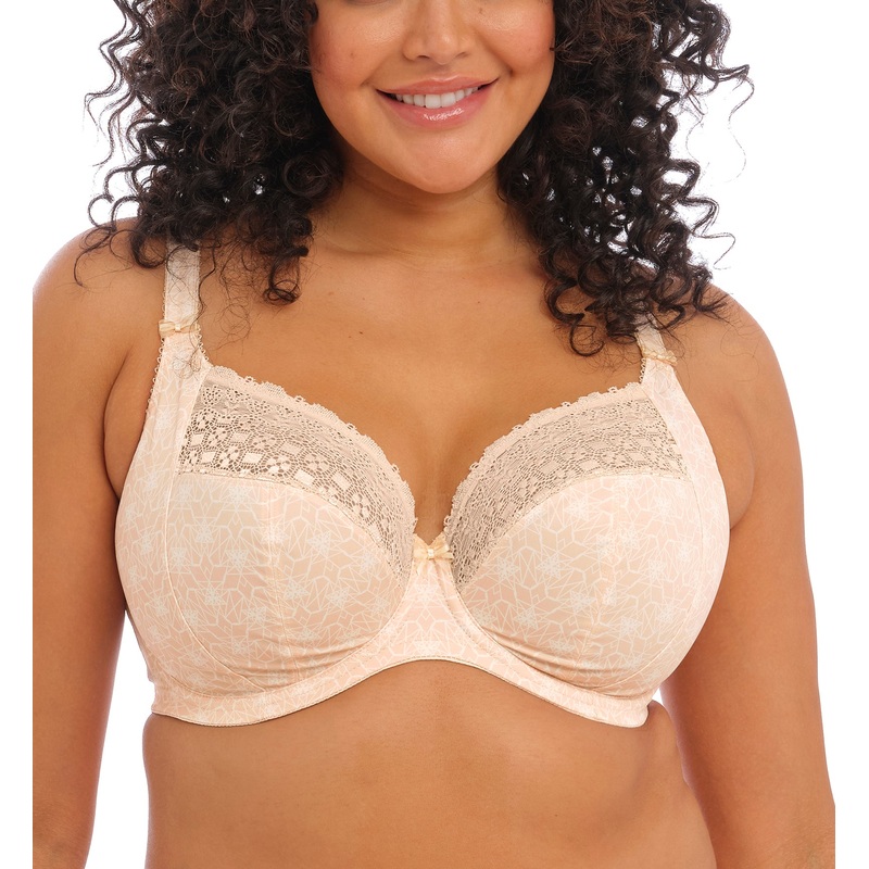 Elomi Kim Banded Stretch Lace Plunge Underwire Bra (4340) – Caramel