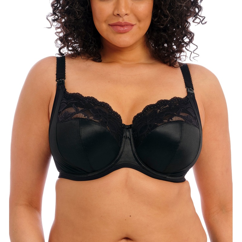 Elomi Molly Stretch Lace Underwire Nursing Bra (4542) – Black