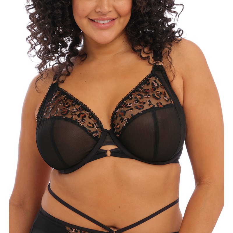 Elomi Namrah Bandless Plunge Underwire Bra (301335) – Black