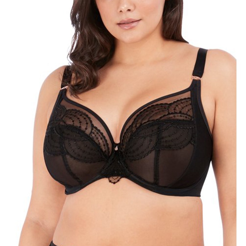 Elomi Priya Plunge Underwire Bra (4550) – Black