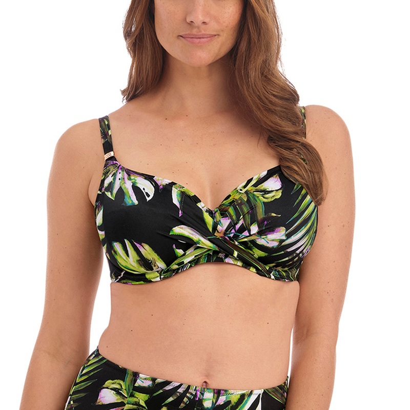 Fantasie Palm Valley Wrap Front Full Cup Underwire Bikini (6760) – Black