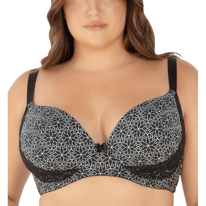 Parfait Casey Molded Plunge Underwire Bra (28013) – Black Mosaic