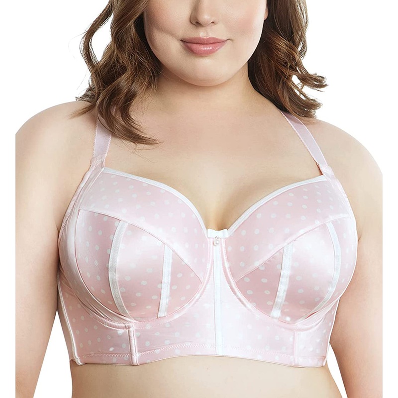 Parfait Charlotte Padded Underwire Longline Bra (6977) – Petal Pink Dot