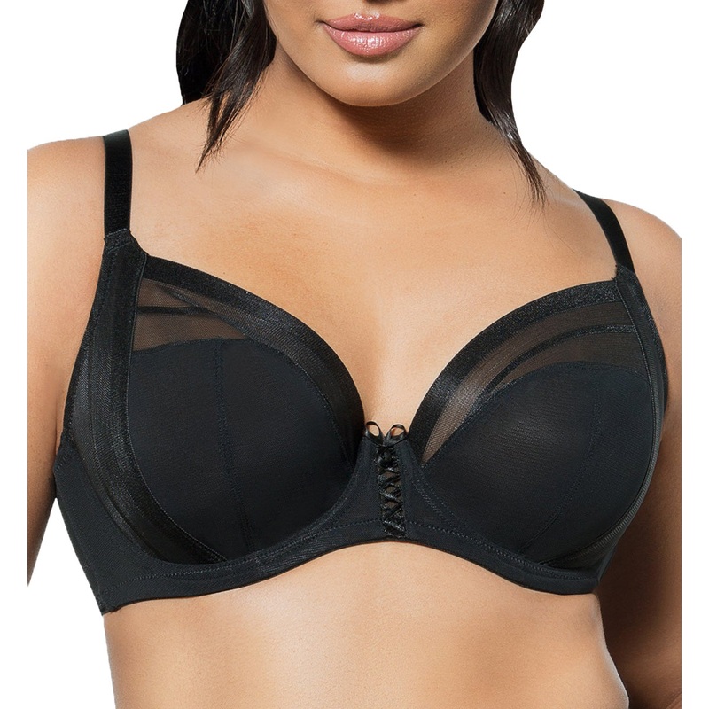 Parfait Shea Sheer Unlined Plunge Underwire Bra (P6062) – Black
