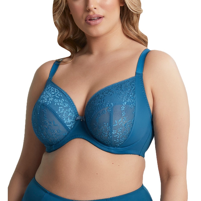 Sculptresse by Panache Roxie Plunge Underwire J-Hook Bra (9586) – Atlantic Blue