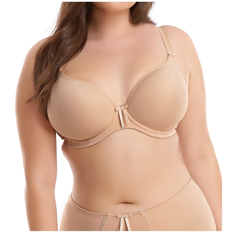 Elomi Bijou Molded Plunge Underwire Bra (8722) – Sand