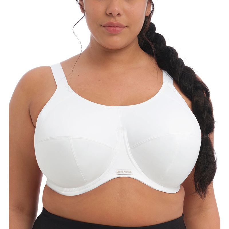 Elomi Energise J-Hook Underwire Sports Bra (8041) – White