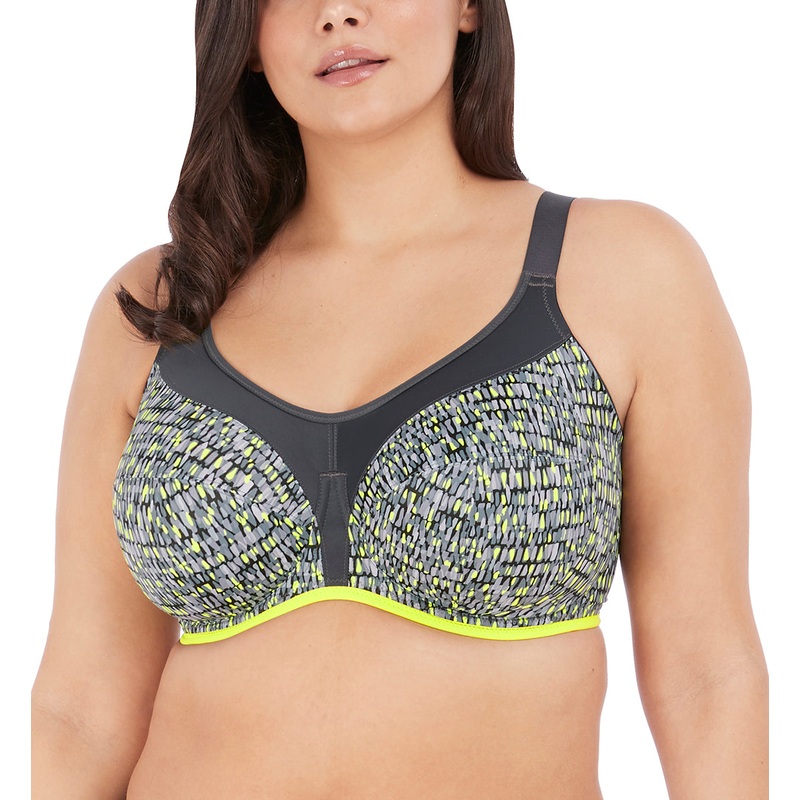 Elomi Energise J-Hook Underwire Sports Bra (8042) – Lime Twist