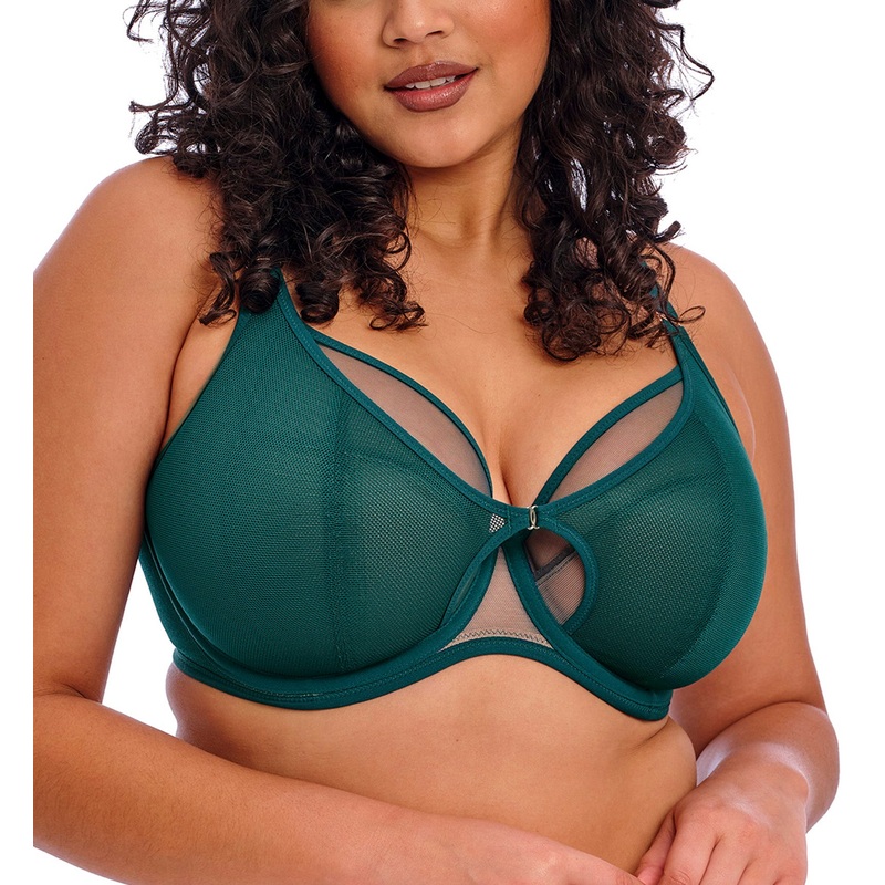 Elomi Kintai Peek-a-Boo Plunge Underwire Bra (301202) – Deep Teal