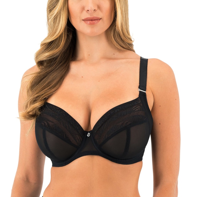 Fantasie Devote Side Support Plunge Underwire Bra (102436) – Black