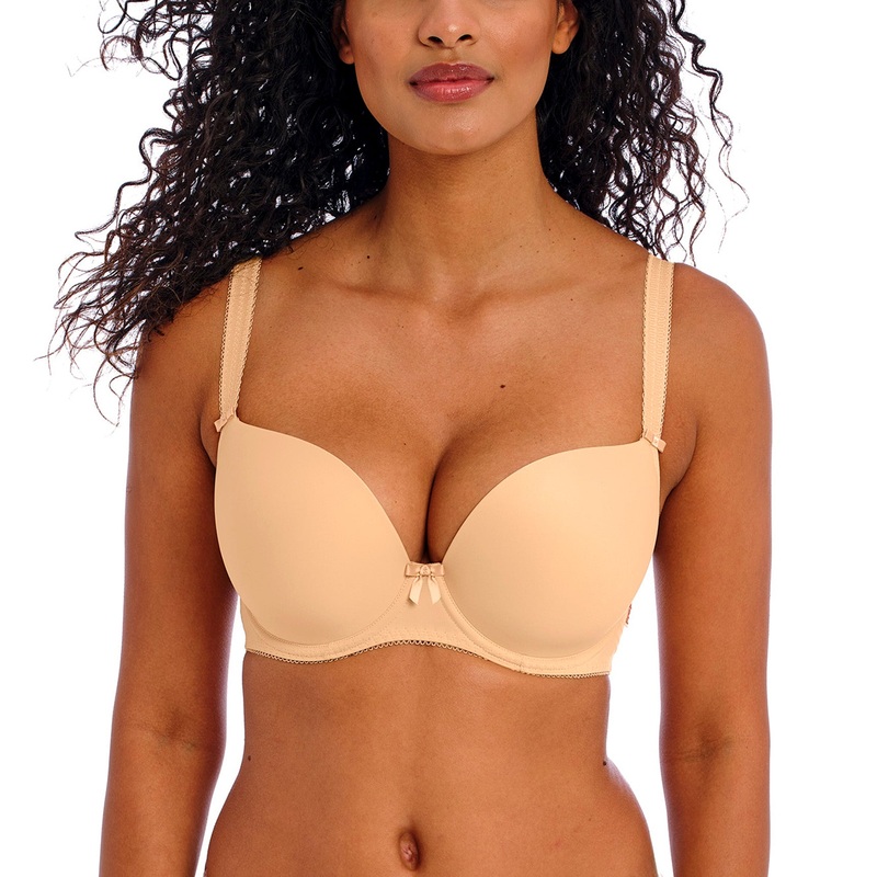 Freya Deco Moulded Plunge Underwire Bra (4234) – Nude