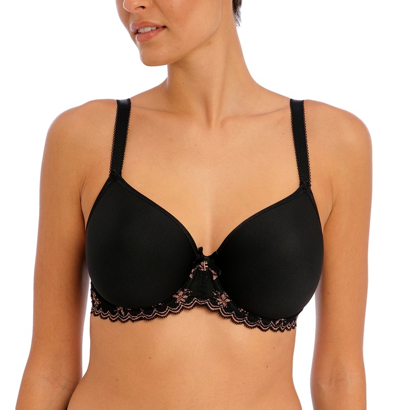 Freya Offbeat Decadence Spacer Molded Underwire Bra (402510) – Black