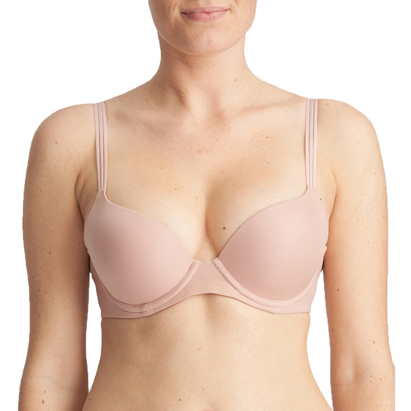 Marie Jo Louie Push Up Padded Plunge Underwire Bra (0122097) – Powder Rose