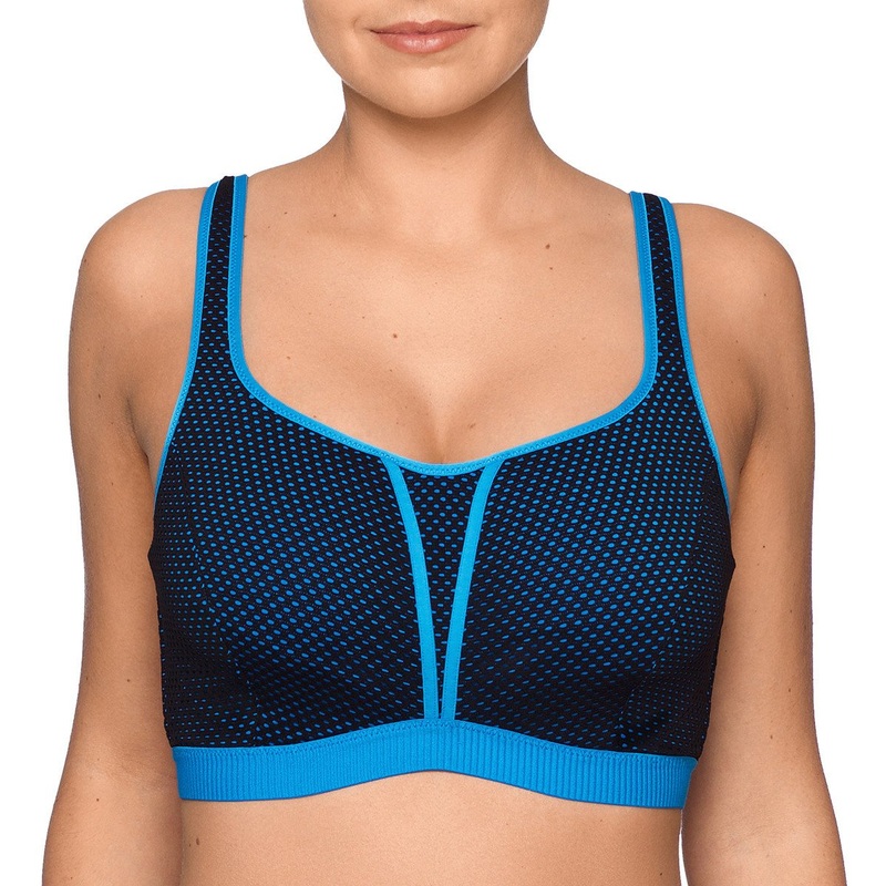 PrimaDonna Sport The Mesh Non-Padded Underwire Sports Bra (6000210) – Blue Crush