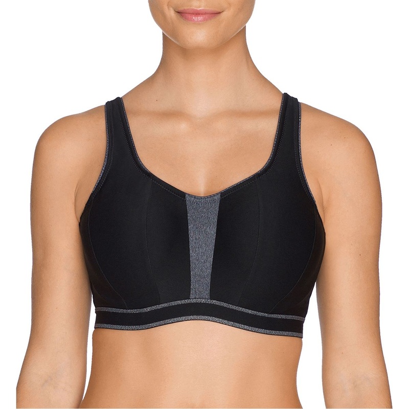 PrimaDonna Sport The Sweater Non-Padded Underwire Sports Bra (6000110) – Black
