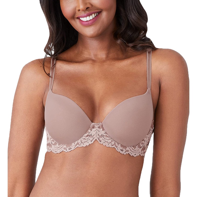 Wacoal Instant Icon Contour Plunge Underwire Bra (853322) – Cafe Au Lait