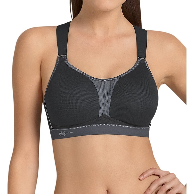 Anita Dynamix Star Max Support Softcup Sports Bra (5537) – Black/Anthracite