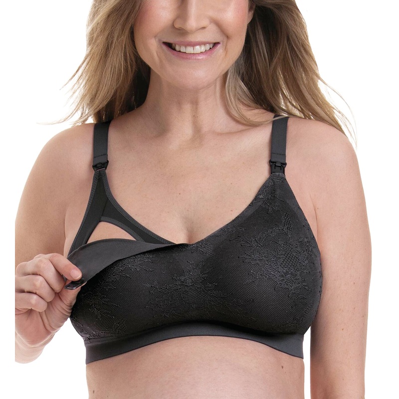 Anita Essential Lace Lightly Padded NURSING Bralette (5057) – Anthracite