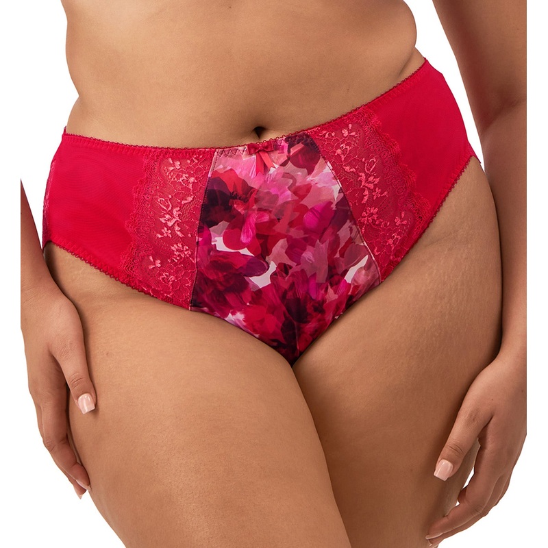 Elomi Morgan High Leg Brief Panty (4118) – Berry Crush