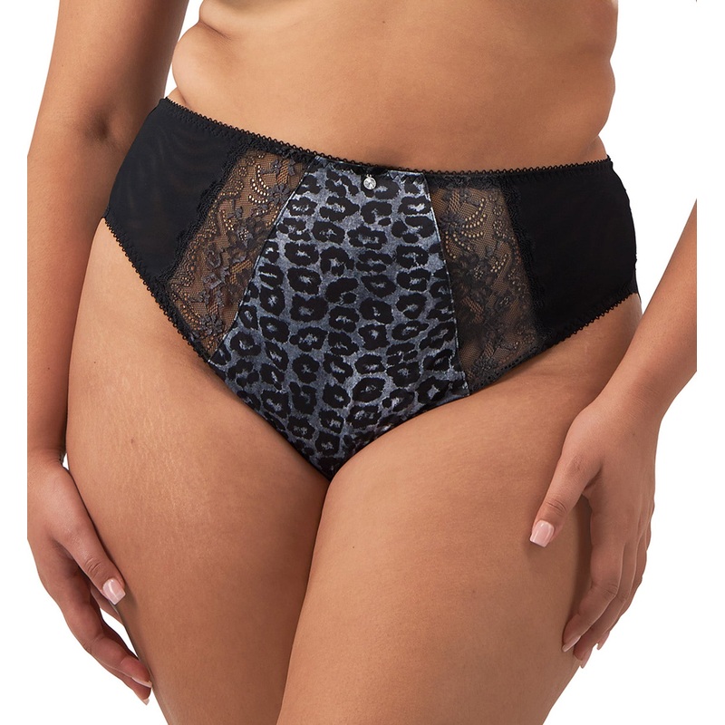 Elomi Morgan High Leg Brief Panty (4118) – Snow Leopard