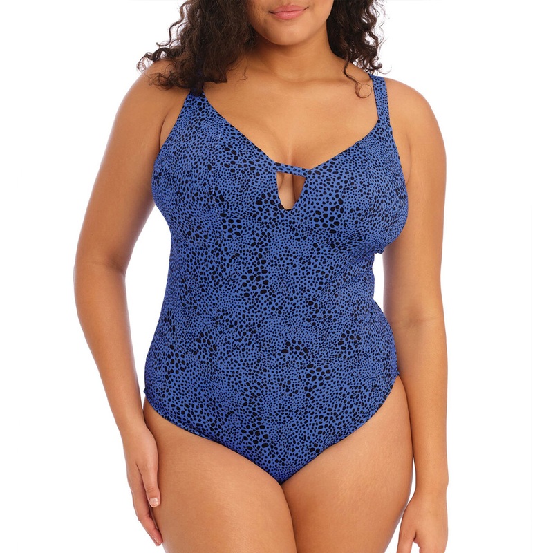 Elomi Pebble Cove Plunge Non Wire One Piece Swimsuit (ES801143) – Blue