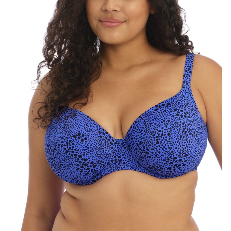 Elomi Pebble Cove Plunge Underwire Bikini Top (ES801102) – Blue