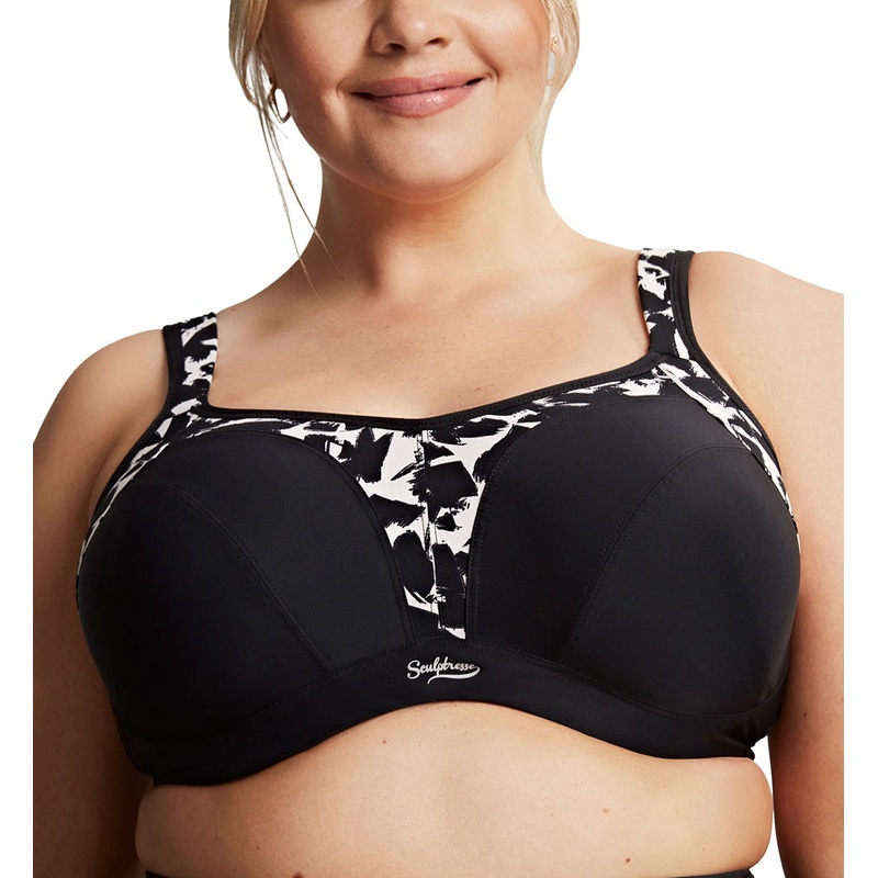 Sculptresse by Panache Activate Non-padded Underwire Sports Bra (9441) – Mono Print