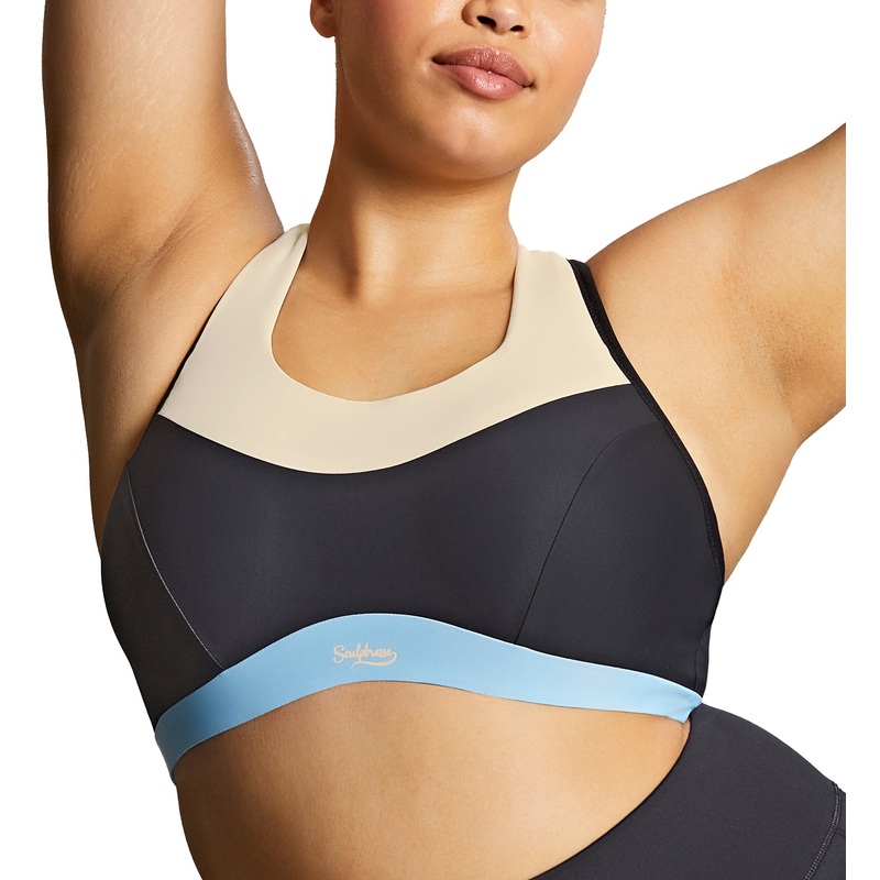 Sculptresse by Panache Upbeat Non-padded Underwire Sports Bra (9442) – Black/Chalk