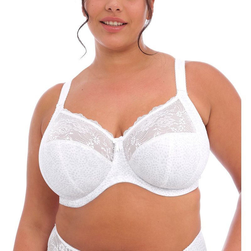 Elomi Morgan Stretch Lace Banded Underwire Bra (4110) – White