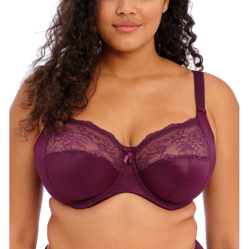 Elomi Morgan Stretch Lace Banded Underwire Bra (4111) – Blackberry