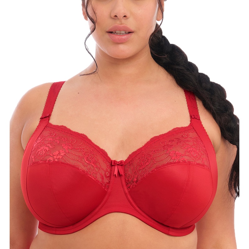 Elomi Morgan Stretch Lace Banded Underwire Bra (4111) – Haute Red
