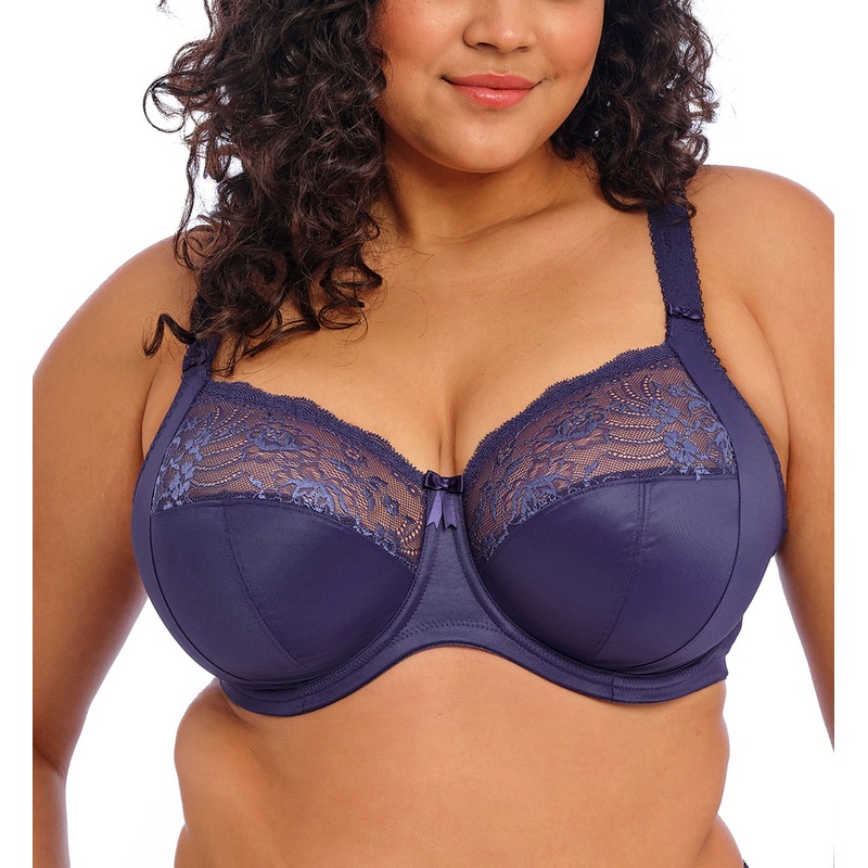 Elomi Morgan Stretch Lace Banded Underwire Bra (4111) – Midnight