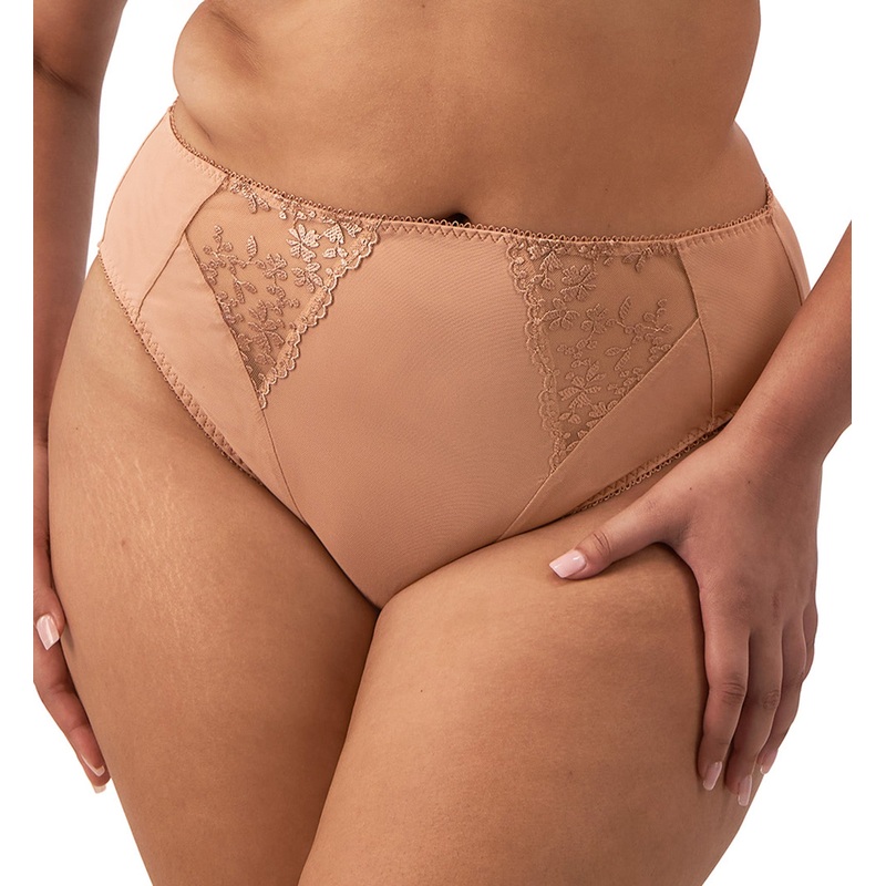 Elomi Zarla High Leg Brief Panty (302553) – Cafe Au Lait