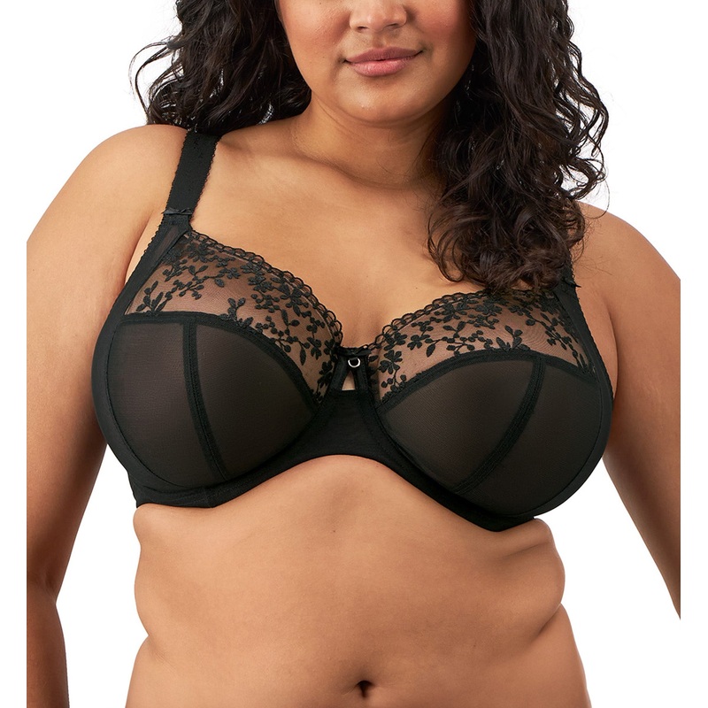Elomi Zarla Stretch Lace Banded Underwire Bra (302505) – Black