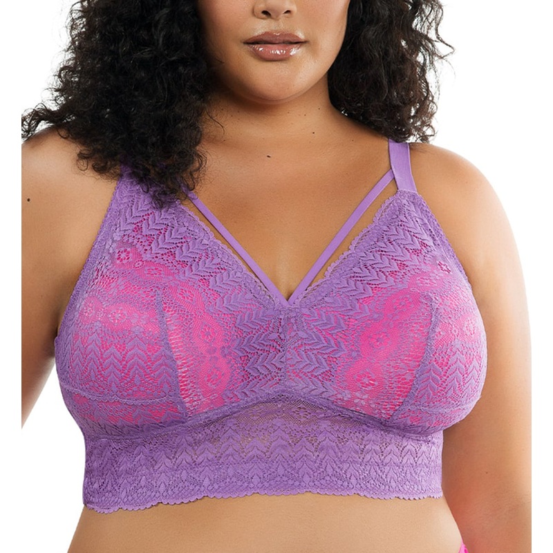Parfait Mia Lace Longline Bralette (P5951) – Light Orchid