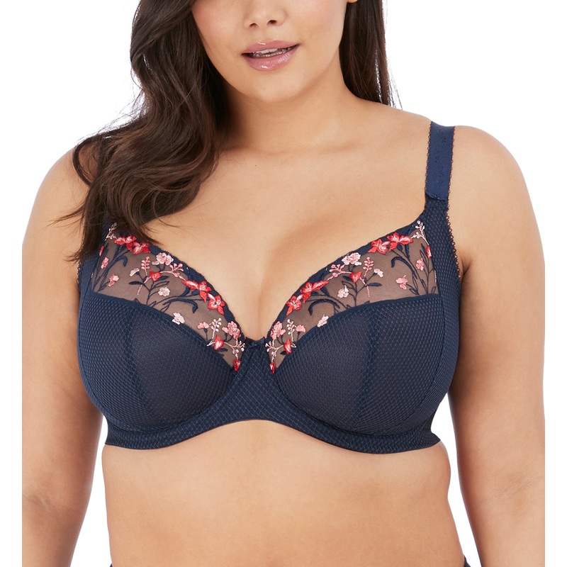 Elomi Charley Banded Plunge Underwire Bra (4380) – Navy