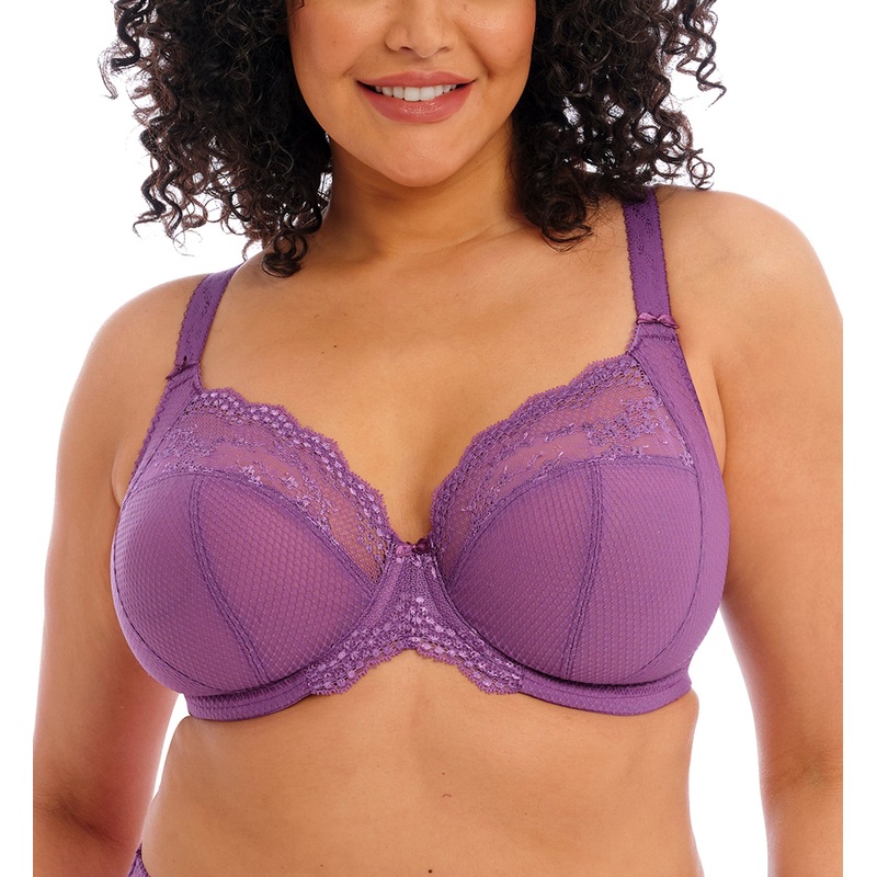 Elomi Charley Banded Stretch Lace Plunge Underwire Bra (4382) – Pansy