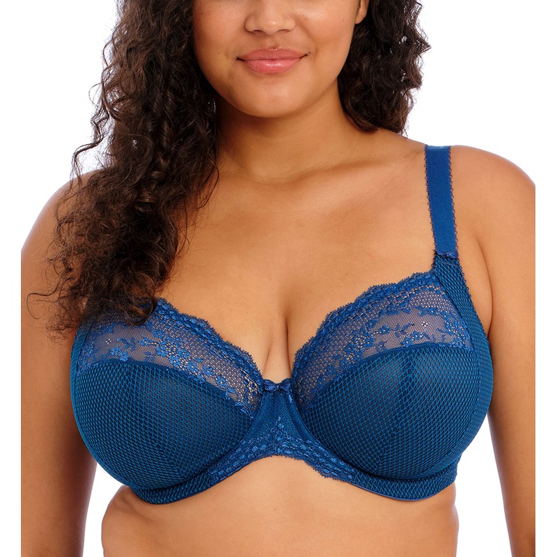 Elomi Charley Banded Stretch Lace Plunge Underwire Bra (4382) – Petrol