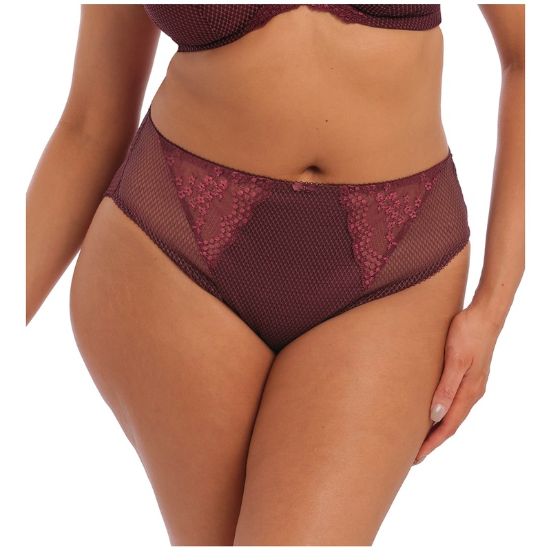 Elomi Charley Matching High Leg Brief (4386) – Aubergine