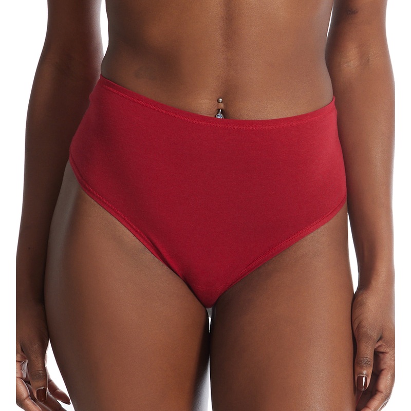 Hanky Panky Play Cotton Hi-Rise Thong (721924) – Cayenne