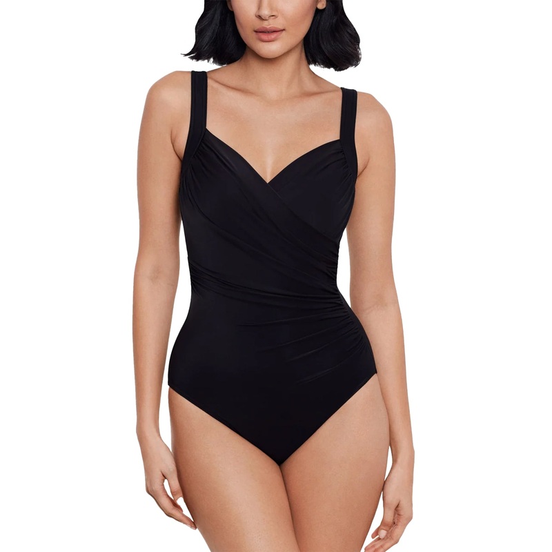 Miraclesuit Sanibel Underwire One Piece Swimsuit DD-Cup (6518763DD) – Black