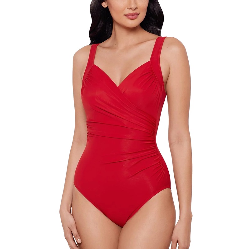 Miraclesuit Sanibel Underwire One Piece Swimsuit DD-Cup (6518763DD) – Cayenne