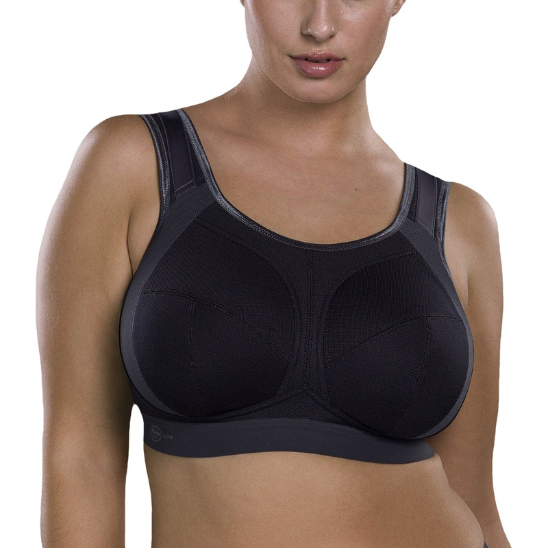 Anita Extreme Control Plus Wireless Sports Bra (5567) – Black/Anthracite