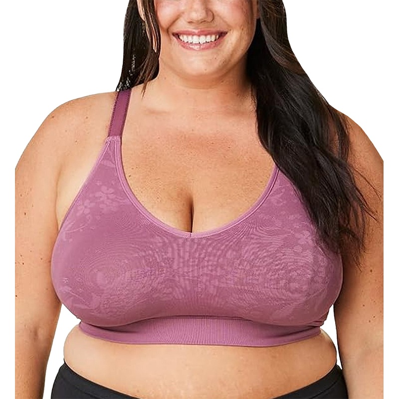 BRAVADO! DESIGNS Everyday Sculpt FULL CUP Wire-Free Bra (11045FC) – Berry Jacquard