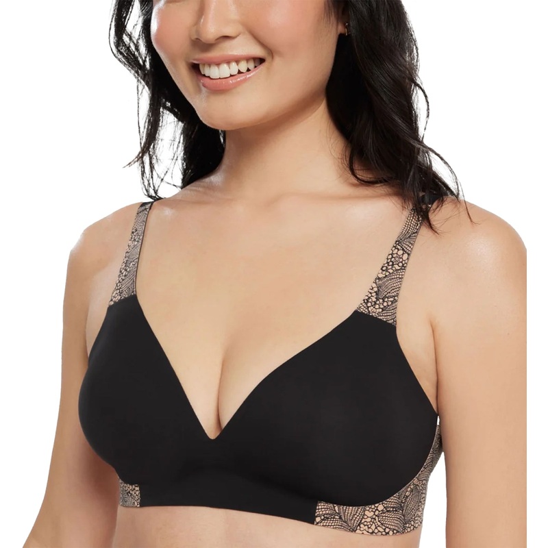 Evelyn & Bobbie Starlette Plunge Bralette (1842) – Black Lace