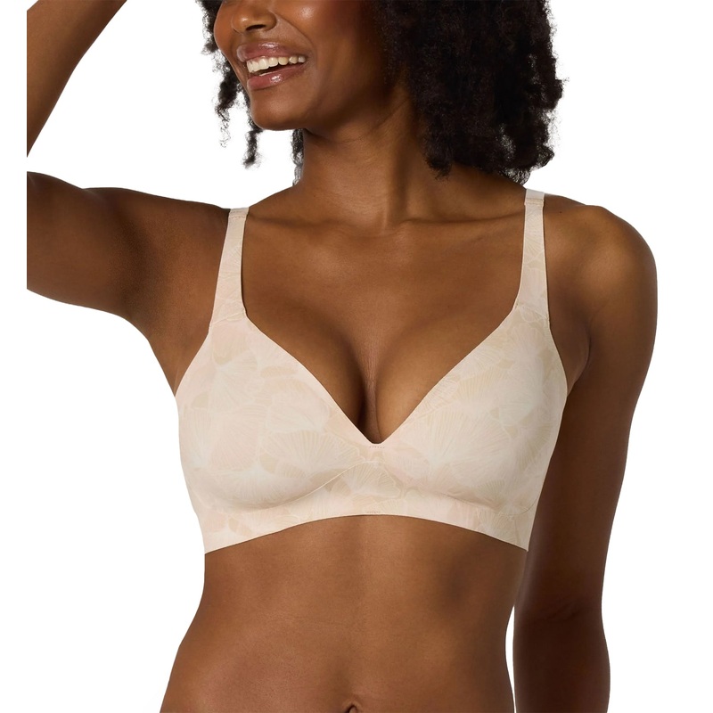 Evelyn & Bobbie Starlette Plunge Bralette (1842) – Champagne Ginkgo